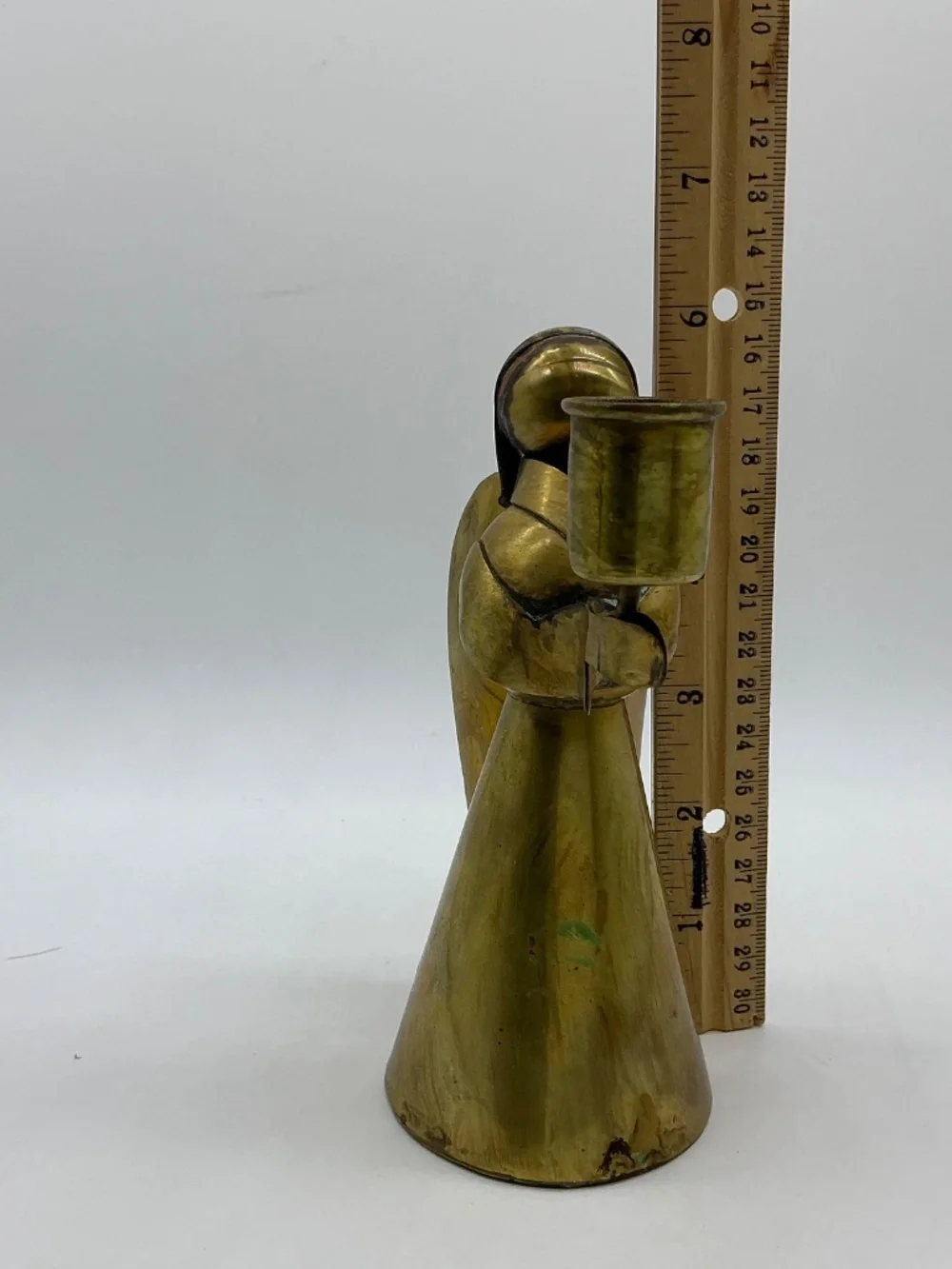 Brass Angel Candle Holder Vintage